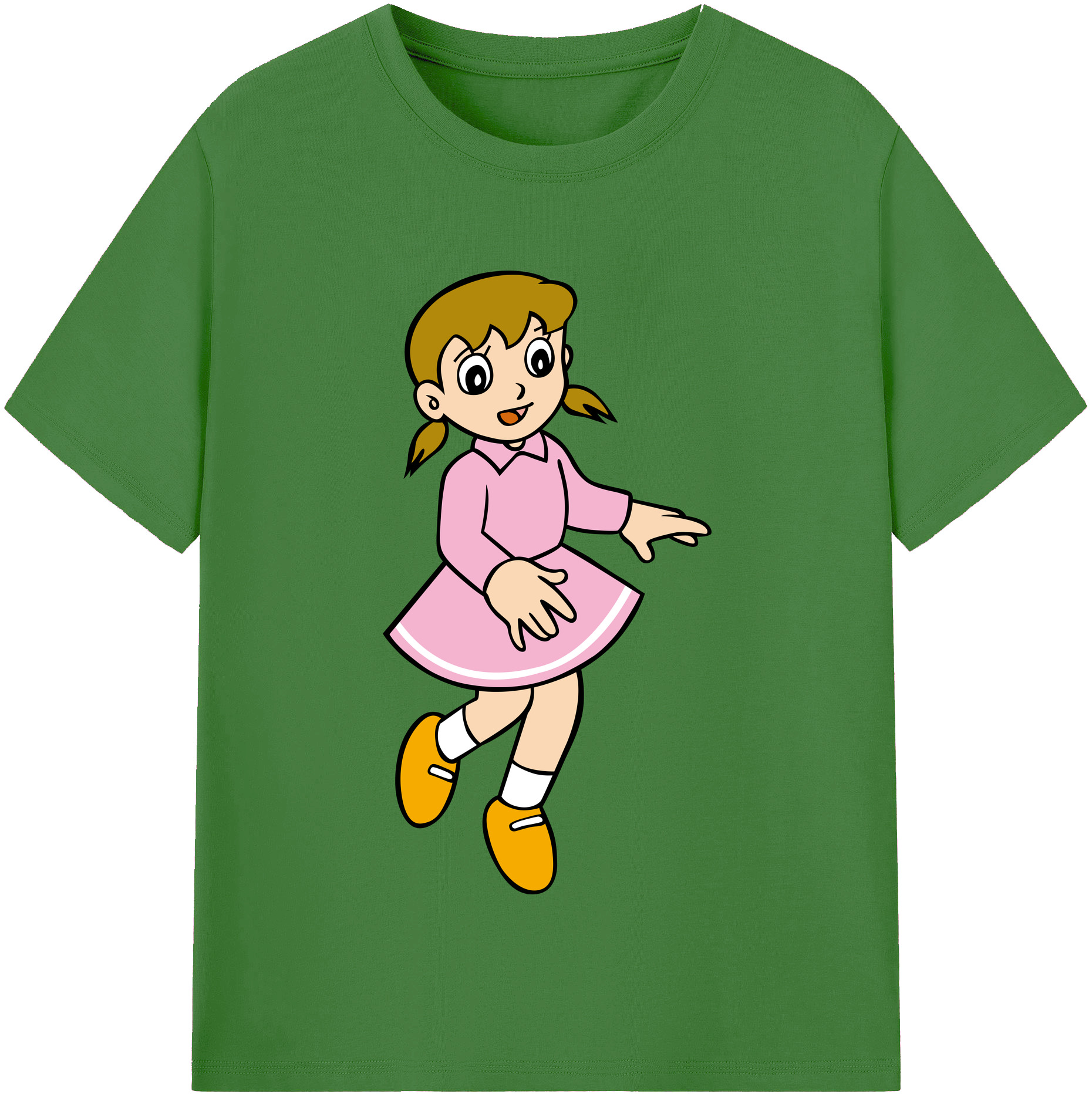 （画像用） ドラえもん みなもと しずか Doraemon Shizuka Minamoto レディースカジュアルプリントTシャツ（綿100％）
